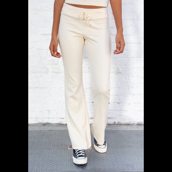 Brandy Melville Pants & Jumpsuits Brandy Melville Cream Hilary Yoga